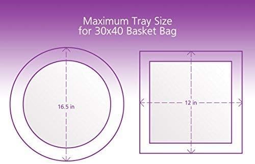 Clear Basket Bags, 5 Pack Large Clear Cellophane Wrap for Baskets & Gifts 30"x 40" 1.5 Mil Thick (5)