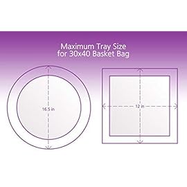 Purple Q Crafts Clear Basket Bags, 5 Pack Large Clear Cellophane Wrap for Baskets & Gifts 30x 40 1.5 Mil Thick (5)