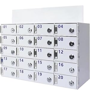 SdaryWare Handy-Aufbewahrungsschrank mit Schloss (30 Fächer)