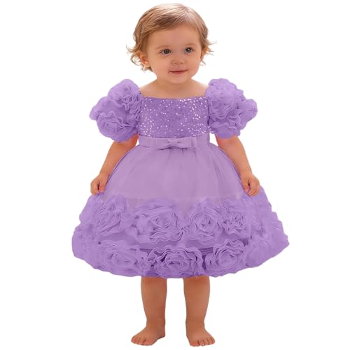 Robe de soirée pour filles à manches longues et détails 3D haute qualité