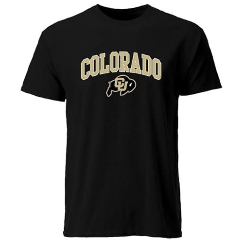 Barnesmith University of Colorado CU Buffaloes Short-Sleeve T-Shirt, Spirit, Black, XX-Large