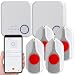 Produktbild CASAcontrol Notruftasten: Smartes SOS-Notrufknopf-Set für Senioren, 4X Sender, 2X Empfänger, App (Smarter SOS-Knöpfe, Notrufgerät)