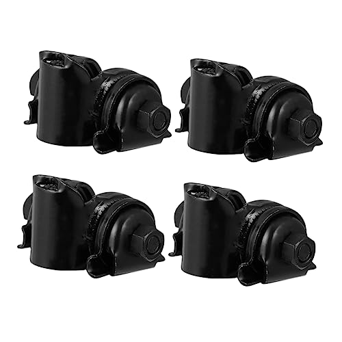 ibasenice 4 Pack Saddle Rail Clamp Bike Seatpost Clamp for Seat Tube Quick Release Lever Iron Clamping Ring Bike Accessory