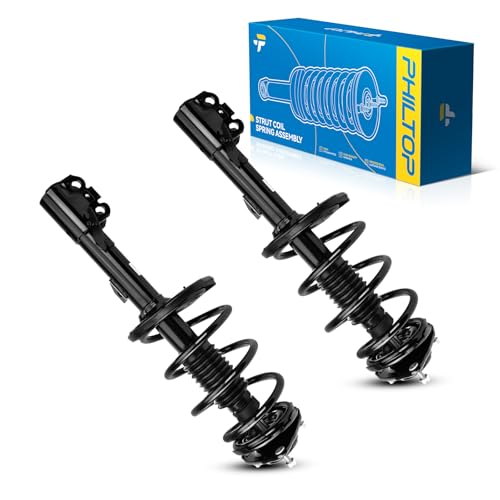 Image of PHILTOP Front Struts Shock Absorber Assembly Fits Sienna 2011 2012 2013 2014, Complete Suspension 172784 172783, Struts with Coil Spring Assemblies SAA168 2 PACKS