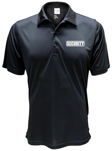 Conspiracy Tee Security Polo with Reflective Design front and back, Performance Polo w/Moisture Wicking Technology