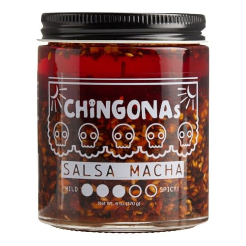 CHiNGONAs Salsa Macha - Gourmet Mexican Oil-based Chili Crunch Sauce,