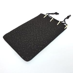 RR　箱付き未使用品級　印傳屋　鹿革　和装　合切袋　巾着袋 Amazon | [印伝] インデン 合切袋(巾着袋[印傳屋] INDEN3004 (黒