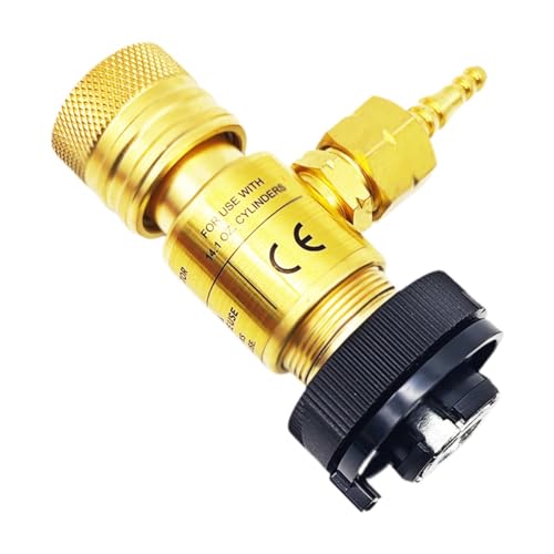 Harilla Adaptador regulador de gas para soldadura oxicorte M16x1.5, conector rápido resistente para equipos de soldadura, regulador de presión de soplete de