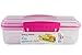 Sistema Snack Attack To Go 410ml / 13.86oz Two compartments Lunch Box Container, Pink, 2-Pack