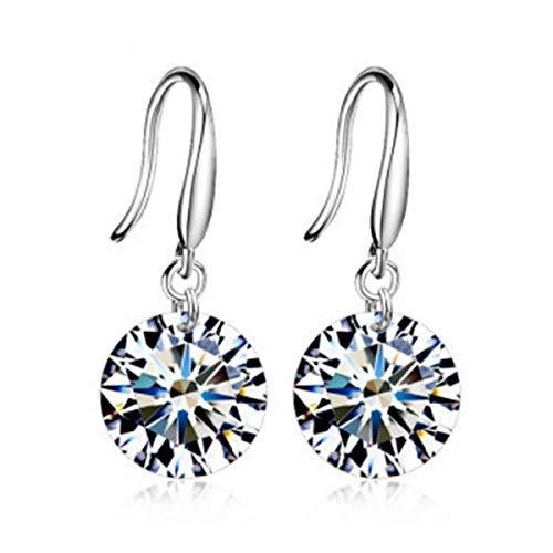 Image of Row_120cc Women's Sterling Silver Ear Hoop Earrings Ear Stud (A)