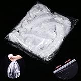 POFUIERKN 30 Pcs Disposable Rabbit Guinea Pig Cage Liners Plastic Clear Bunny Cage Liner Bag...