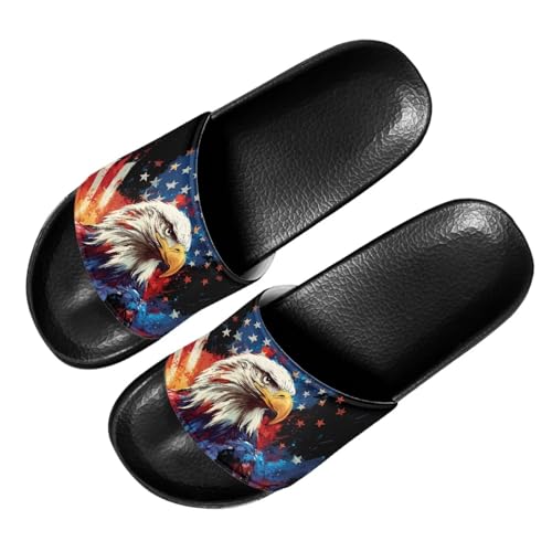 Image of Footwear for Mens Open Toe Athletic Sandals Anti-Slip Sole Slide Sandals Pillow House Flat Shoes Comfortable Slip On Slippers for Indoor & Outdoor
