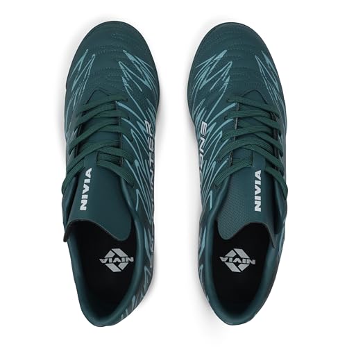 Image of Nivia Encounter 11.0 Futsal Shoes for Men, Indoor Football Shoes with Non-Marking Rubber Sole, Durable Synthetic Upper, Cushioned Insole, Enhanced Grip & Control for Training and Match Play
