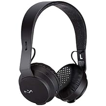 بيت مارلي EM-JH101-BK Rebel Bluetooth اللاسلكي على سماعات الأذن مع ميكروفون ، أسود ، كبير