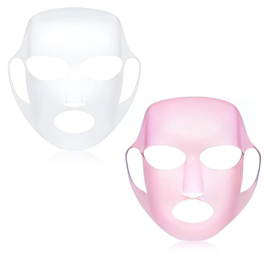 Mascarilla facial que evita la evaporación, mascarilla facial reutilizable, soporte de mascarilla facial de silicona, 2 piezas