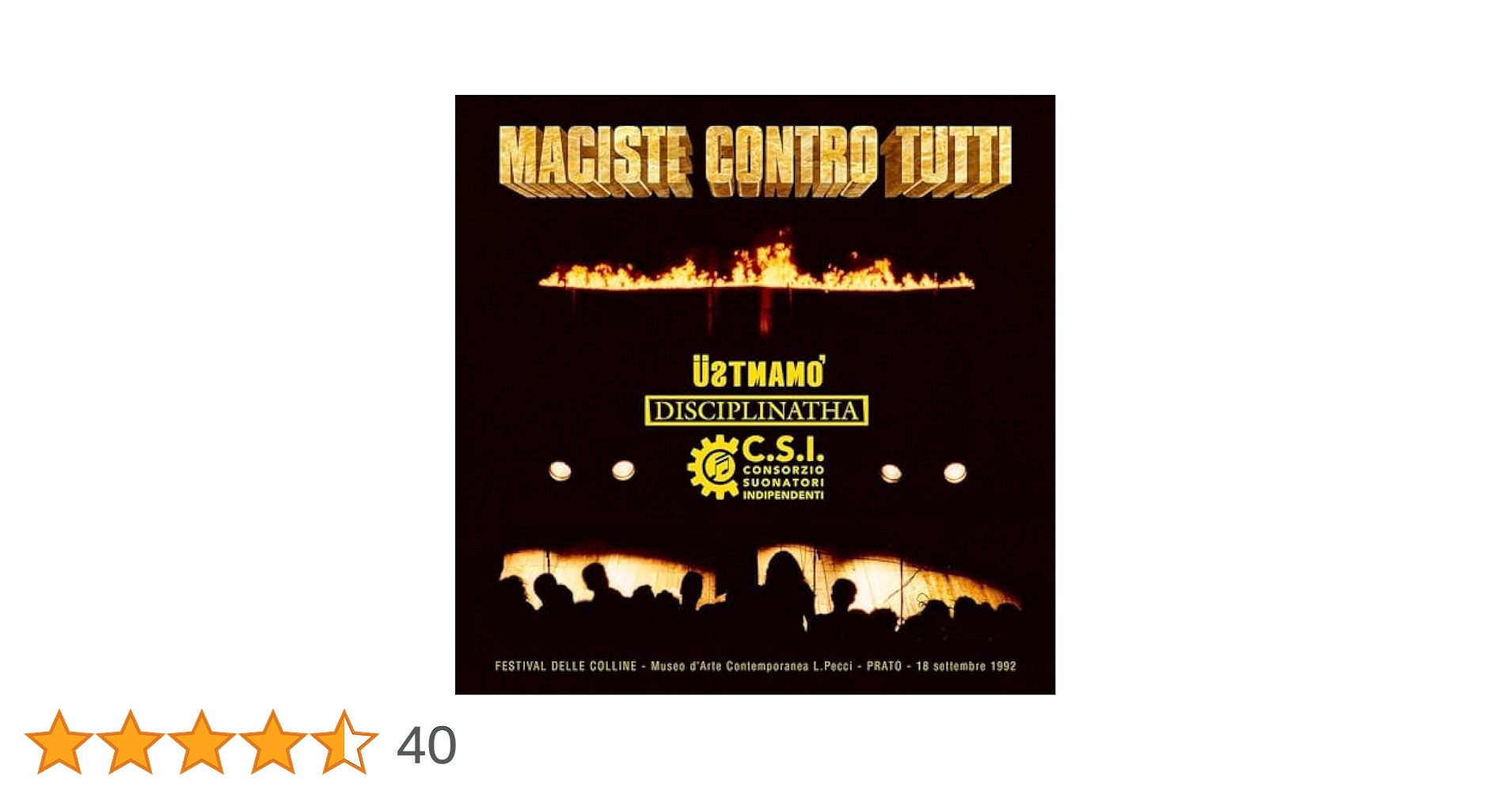 伊CD ?stmam? - Disciplinatha - C.S.I. Maciste Contro Tutti 7865892 I Dischi Del Mulo, Virgin /00110 CD ?STMAM? - DISCIPLINA Maciste Contro Tutti 7865892 I