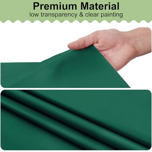 Image of misaya 8 Packs Disposable Plastic Table Cloth, 84 inch Round Waterproof Tablecloth, Leakproof & Sturdy Decorative Table Covers for Picnic, Party, Outdoor and Back to School, Christmas Green