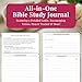 Bible Study Journal for Women – Guided Christian Notebook with Bible Reading Tracker, Prayer Prompts, Church Notes & Bible Study Supplies, Bible Journaling Kit, Beautiful Faith Gift for Her
