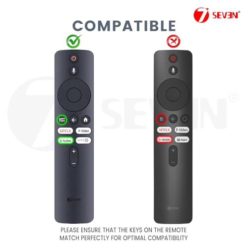 Image of 7SEVEN Compatible XMRM-M3 Remote with Xiaomi Tv Box S 2nd Generation 4K Ultra HD Streaming Media Player Google Tv Remote Control Suitable for L55M6-ESG L55M6-ARG MDZ-24-AA Models - Pairing Must!