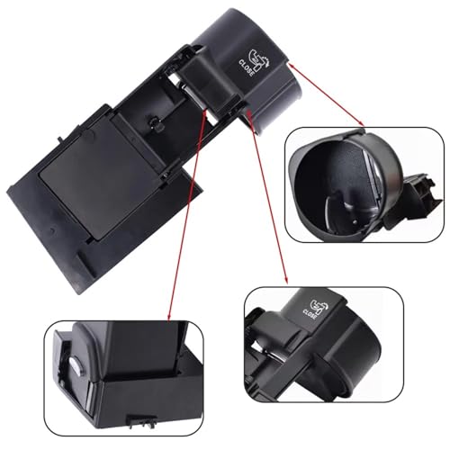Porte-gobelet pour Console Centrale 2036800879 noir pour voiture - 2