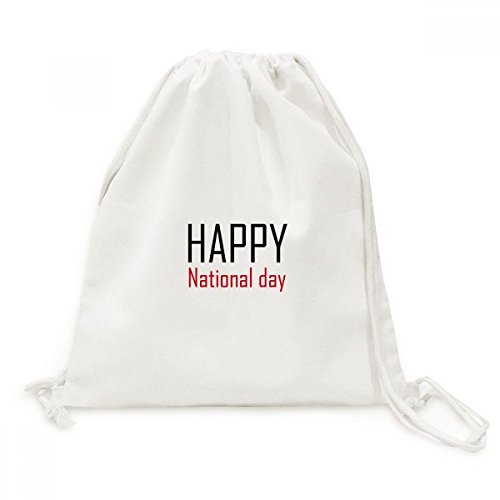 Sac à dos cordon fête nationale de toile avec imprimé festif haute définition durable