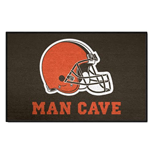 Fanmats 14289 Nfl Cleveland Browns Nylon Universal Man Cave Starter Rug , 19"X30" #TOP6