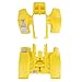 YHTAUTO Front and Rear Fenders Yellow Plastic Body Replacement for Yamaha Banshee 350 1987-2006(YFZ350)