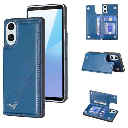 �yAnrek�z�݊��� SONY Xperia10 VI/SOG14 au/SO-52E docomo/XQ-ES44 SoftBank �p �V�^ �w�� �J�[�h�P�[�X�i�l�C�r�[�u���[) �G�N�X�y���A10vi �X�}�z�P�[�X �J�[�h���[ ���u���@�\ �g�уJ�o�[ 