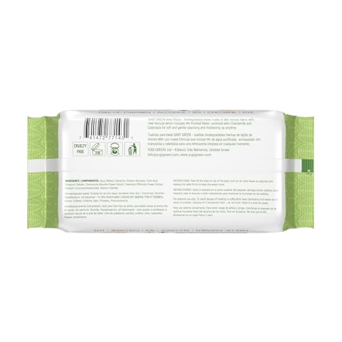 Biodegradable Baby Wipes 100%, Compostable Plastic Free Wet Wipe, 72 Count (1 Pack)- 99% pure Water, 0% Plastic, Hypoallergenic & Dermatologically Tested - Unscented - Image 6