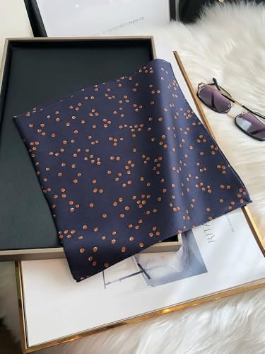 Image of ANDANTINO 100% Mulberry Silk Scarf -21 inch Square Neckerchief with Gift Packed