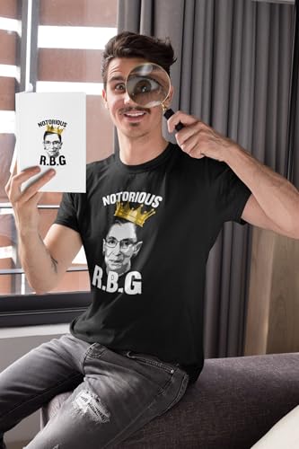 Pop Threads Notorious R.B.G. RBG Supreme Court Political Graphic Tee T-Shirt for Men4