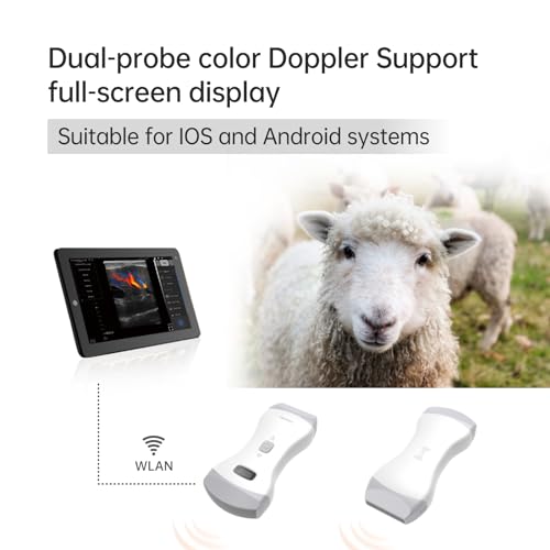 Contec 20230927CMS1600B-VET Veterinary Color Doppler Ultrasound Machine Handheld Convex & Linear Probe For Animals Pet thumb #4