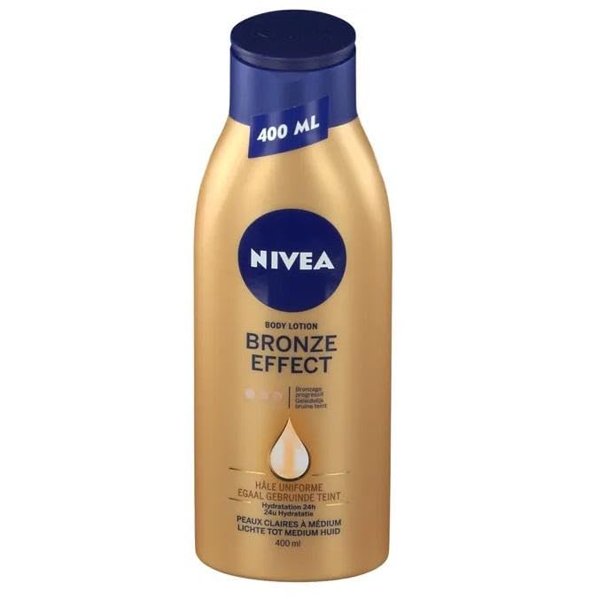 x6 NIVEA Zelfbruiner Bronze Effect Balsam do ciała - Lichte tot Medium Huid - 400 ml
