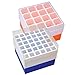 Cole-Parmer Polypropylene Freezer Box, 16 x 50 mL, Orange; 2/Pk