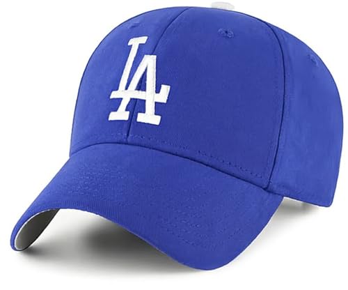 Gorra deportiva ajustable azul con logo de equipo miniatura 1