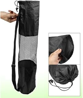 Dcolor Sacca custodia borsa per tappetino di Yoga Pilato nera portatile centrale in rete