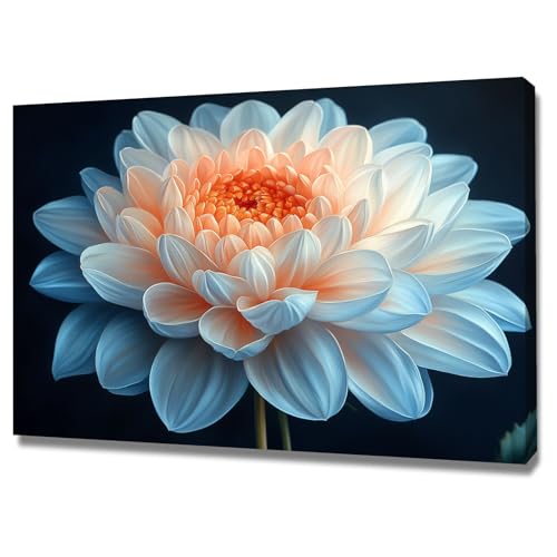 Tableau decoration murale fleur pour habiller un grand mur vide horizontalement 60x90