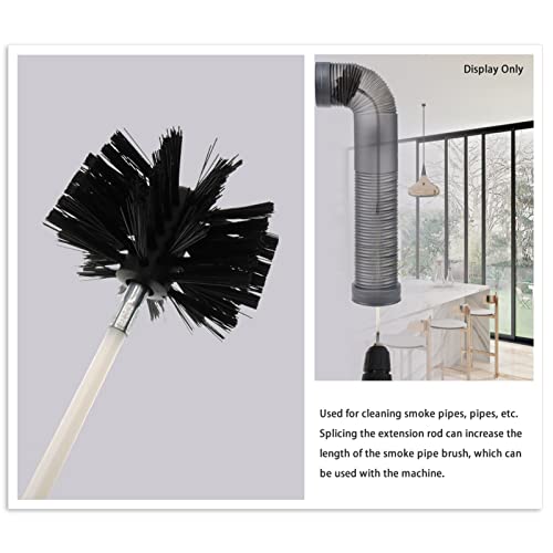 20ft Chimney Cleaning Brush, 12Pcs Dryer Duct Cleaning Kit, Flexible Dryer Vent Cleaner Kit, Electric Drill Attachment Effective Air Duct Cleaning Tools for Faster Cleaning Dryer - Thumbnail 3