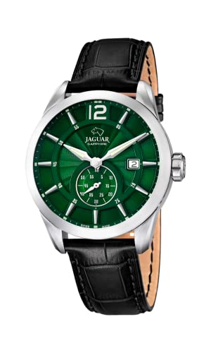 Jaguar Watches Herren-Armbanduhr XL Analog Quarz Leder J663/3