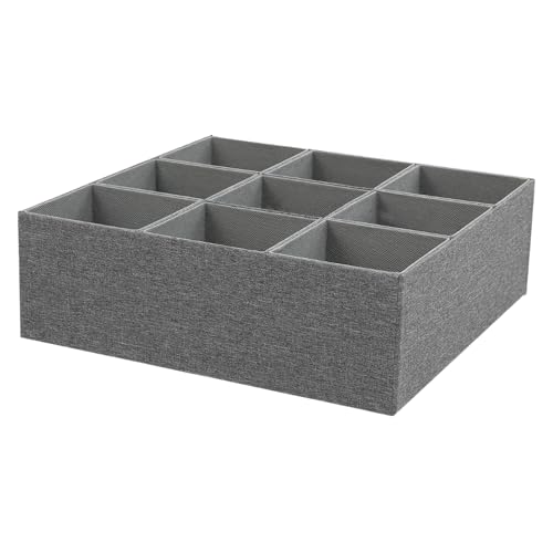 Boîte de rangement de diviseur de tissu à 9 cellules pour sous-vêtements - 2