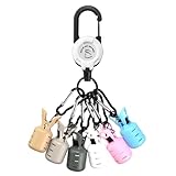 ESFUERZO(エスフエルソ) エギホルダー ワンタッチチェンジ エギカバー イカラビーナ エギングケース バック カラビナ付き キーリール 釣り 餌木 便利 (ホワイト, L)