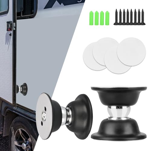 RVMATE RV Magnetic Door Catch (2 Pack) RV Door Holder Heavy Duty Baggage Door Catch with Adhesives and Screws for RV Trailer Camper Home