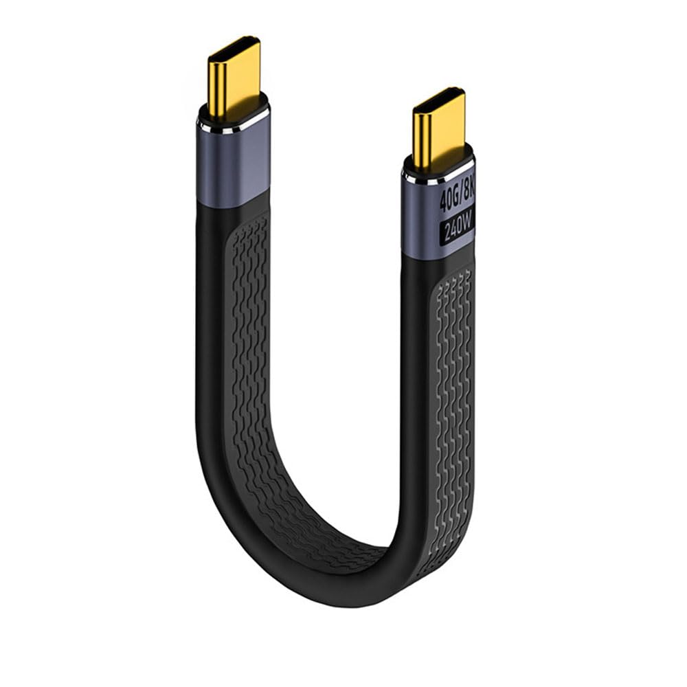 YFFSFDC USB3.1 Gen2 Type CtoC ケーブル 10Gbps高速データ転送&PD対応100W/5A急速充電 約13.5㎝ 短い USBケーブル Mac Book Pro、Nintendo Switch、Nexus 6P 5X、Sam sung Galaxy S8、L G G5 V20などのType Cデバイスに対応