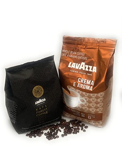Lavazza Crema E Aroma Strong And Intense Flavor Lavazza Kafa Forest Coffee Smooth Earthy Coffee Sustainable Sourced From Central / South America / Ethiopia, 50.0 Ounce, 2 #TOP4