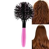 3D Runde Kugel Bürsten Für Lockiges Haar | Sanftes Und Tragbares Hohl-Gerät - Runde Styling-Bürste - Für Den Täglichen Gebrauch Im Salon Sowie Auf Reisen Für Männer, Frauen Und Die Familienpflege