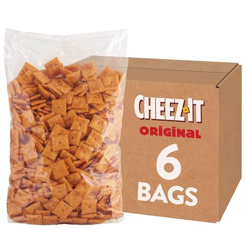 Cheez-It Cheese Crackers, Baked Snack Crackers, Lunch Snacks, Original (6 Bags) Cheez-It Cheese Crackers, Baked Snack Crackers, Lunch Snacks, Original (6 Bags)