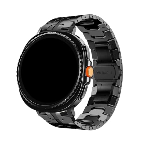 Bracelet en acier inoxydable pour Samsung Galaxy Watch Ultra 2 avec maillons en métal gris