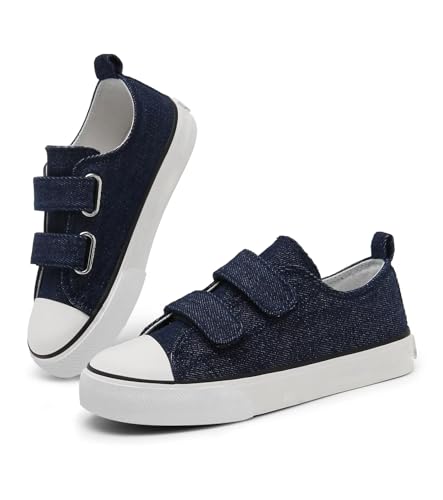 Image of Toddler Little Kid Cushioned Canvas Shoes Slip On Sneakers Soft and Durable