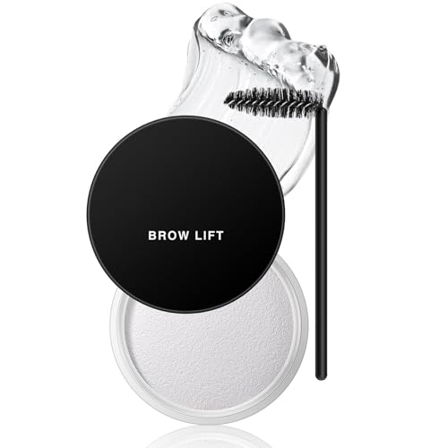 Clear Brow Gel, Wax & Styling Cream | Waterproof, Long-Lasting, Smudge Proof | Natural Looking Brows | Brow Glue & Shaping Kit for Defined Eyebrows