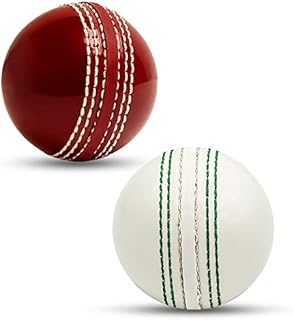 Cricket Balls for Training, Coaching, Practice & Excellent Bounce Skills Soft Foam Rubber Cricket Ball with Durable Traditional Seams Stitched for All Age Players